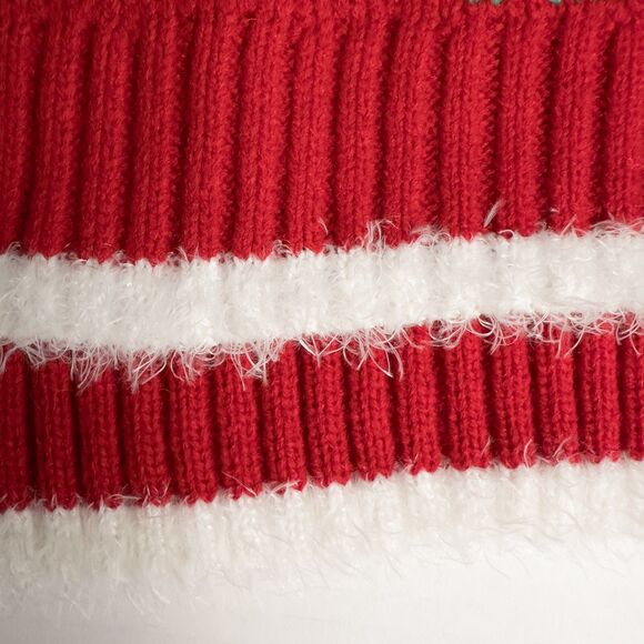 33 Degrees Pug Dog Ugly Christmas Sweater Womens XL Sequins Jingle Bells Holiday - Picture 12 of 16